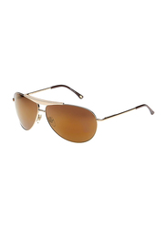 Maxima Full Rim Aviator Sunglasses for Men, Gold Lens, MX0007-C4, 67/11