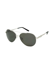 Gf Ferre Polarized Full Rim Aviator Sunglasses for Men, Grey Lens, GF980-06, 58/14/135