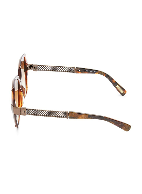 Lanvin Full Rim Butterfly Sunglasses for Women, Brown Lens, SLN549-57-ALE, 57/18/140