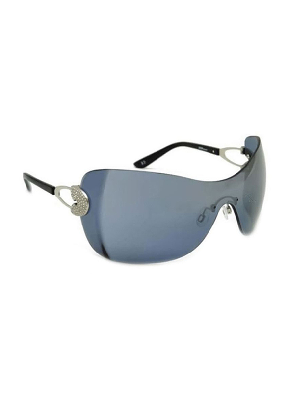 Gf Ferre Rimless Oval Sunglasses for Women, Dark Grey Lens, GF975-03, 55/18/115