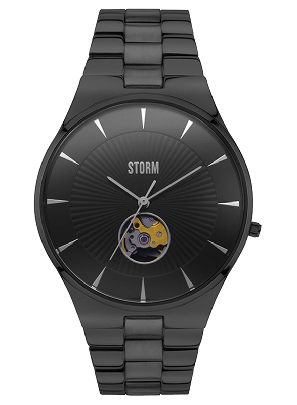 

Storm Analog Watch for Men with Stainless Steel Band, Water Resistant, ST-47245/SL, Black