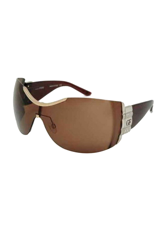 Gf Ferre Rimless Oval Sunglasses for Women, Brown Lens, GF970-02, 18/115