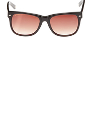 Maxima Full Rim Wayfarer Black Sunglasses Unisex, Brown/Beige Lens, MX0017-C3, 53/18