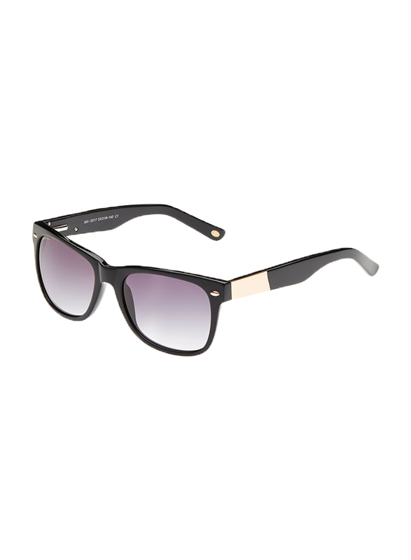 Maxima Full Rim Wayfarer Black Sunglasses Unisex, Gradient Black Lens, MX0017-C1, 53/18