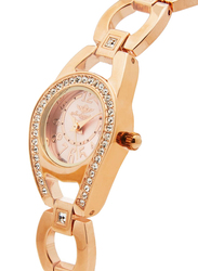 Mon Grandeur Analog Watch for Women with Stainless Steel Band, Water Resistant, HG3793LRG, Rose Gold