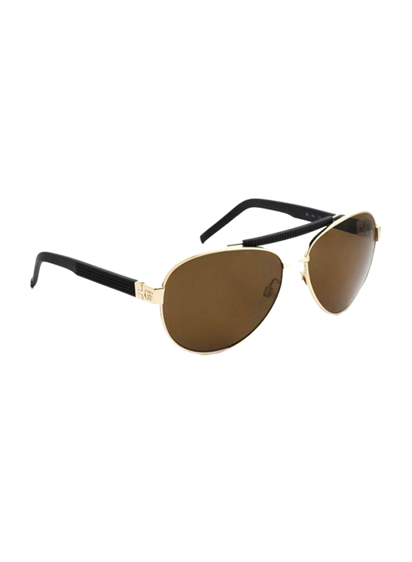 

Gf Ferre Full Rim Aviator Sunglasses for Women, Brown Lens, GF982-02, 58/14/135