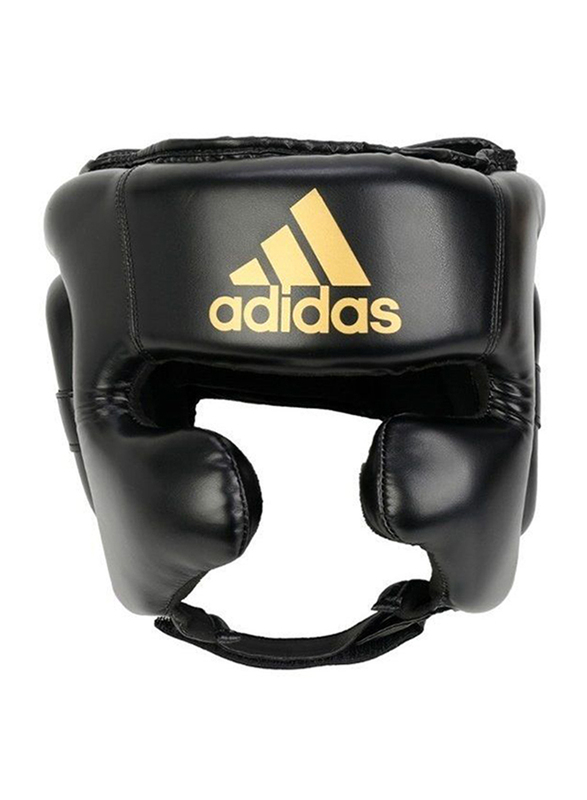 

Adidas Extra Large Super Pro Boxing Head Guard, Black/Gold