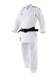 Adidas 165cm Stripes Karate Uniform without Belt, K0, White/Red