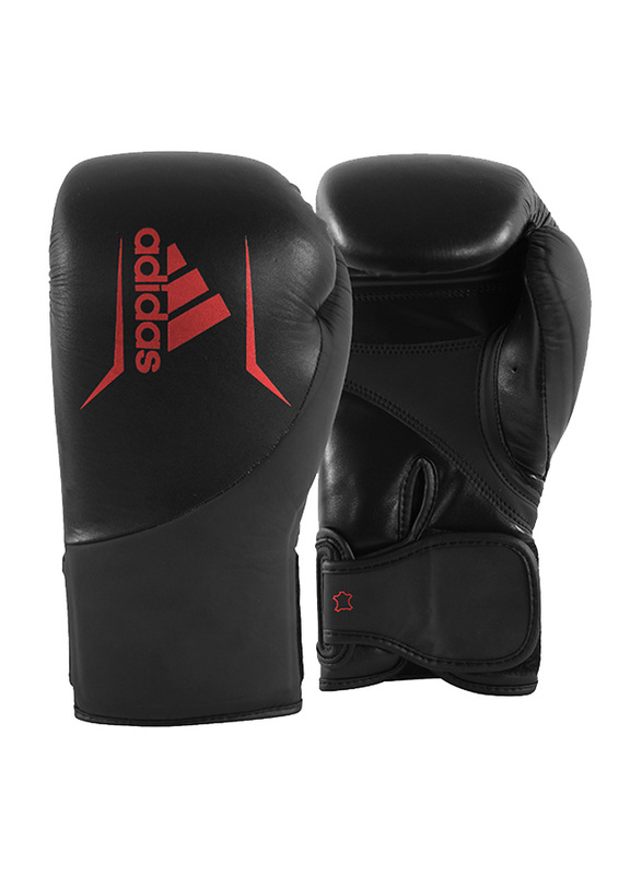 

Adidas 10-oz Speed 200 Boxing Gloves, Black/Red