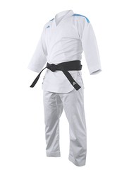 Adidas 165cm Stripes Karate Uniform without Belt, K0, White/Blue