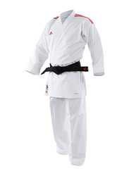 Adidas 145cm Stripes Karate Uniform without Belt, K0, White/Red