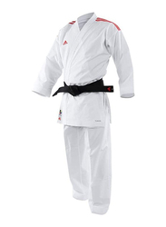 Adidas 170cm Stripes Karate Uniform without Belt, K0, White/Red
