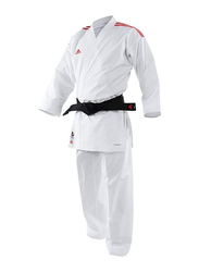 Adidas 150cm Stripes Karate Uniform without Belt, K0, White/Red