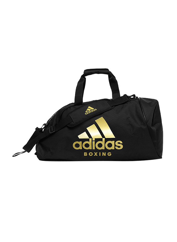

Adidas Large 2 in 1 Boxing Sports Bag, Black/Gold