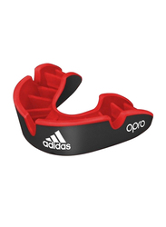 Adidas Senior Opro Silver Boxing Mouth Guard, Red/Black