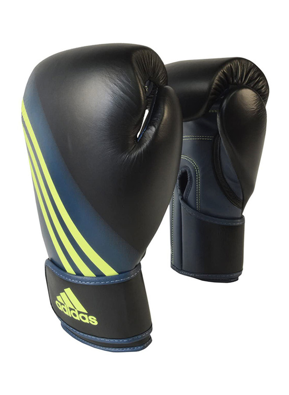 

Adidas 10-oz Speed 300 Boxing Gloves, Black/Yellow