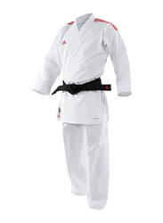 Adidas 155cm Stripes Karate Uniform without Belt, K0, White/Red