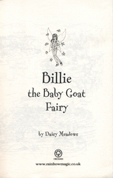 Rainbow Magic Billie The Baby: Goat Fairy, Paperback Book, By: Daisy Meadows