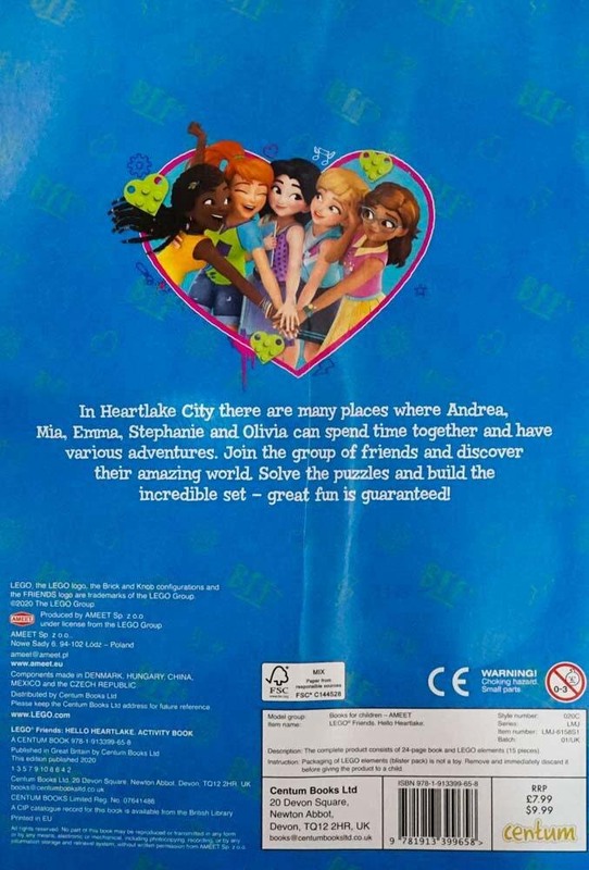 Lego Friends Hello Heartlake, Paperback Book, By: Centum Books