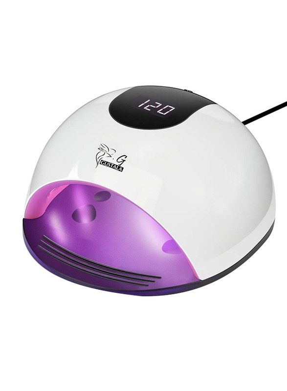 

Gustala Nail Dryer UV LED Nail Gel Curing Lamp, 72W, White/Blue