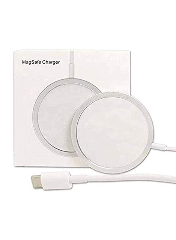 Magnetic 15W Wireless Charger for Magsafe Charger, White