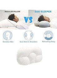 Egg Sleeper Sleeping Pillow, White