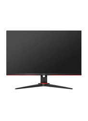 AOC 27 Inch FHD IPS LED Frameless Gaming Monitor, 144Hz 1ms Freesync, 1A2H1DP, Black/Red