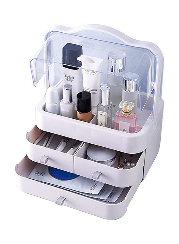 

Unbranded Dustproof Makeup Organizer Case, Large, Clear