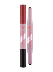 Maybelline New York Puma X Matte + Metallic Eyeshadow Duo Stick, 1.65gm, 04 Goals Courage, Multicolour