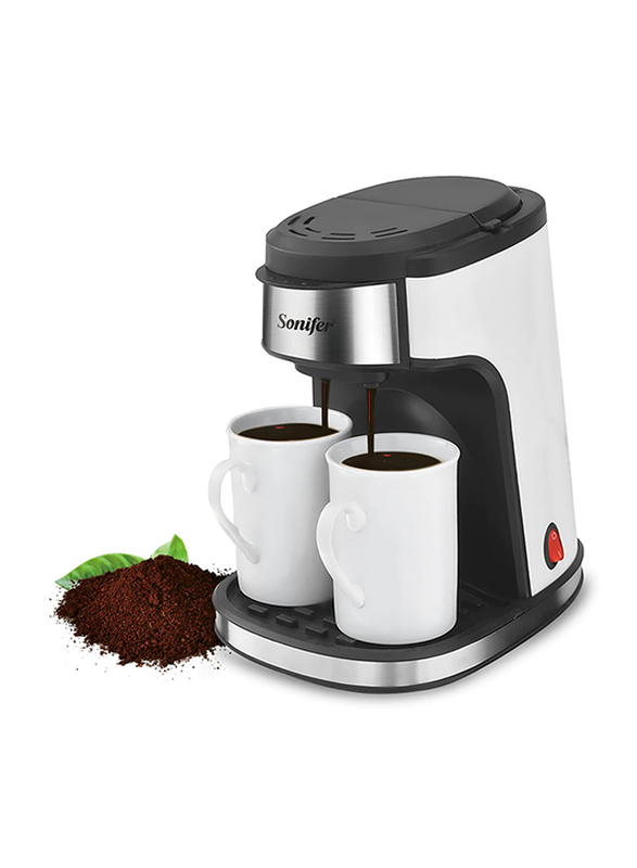 

Sonifer 240ml Coffee Maker with 2 Mugs, 450W, SF-3540, White