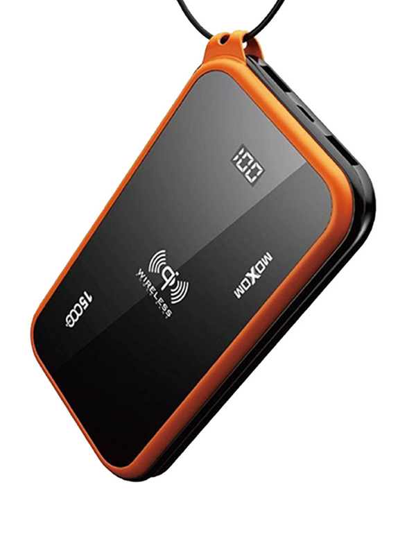 

Moxom 15000mAh Wireless Power Bank, Black