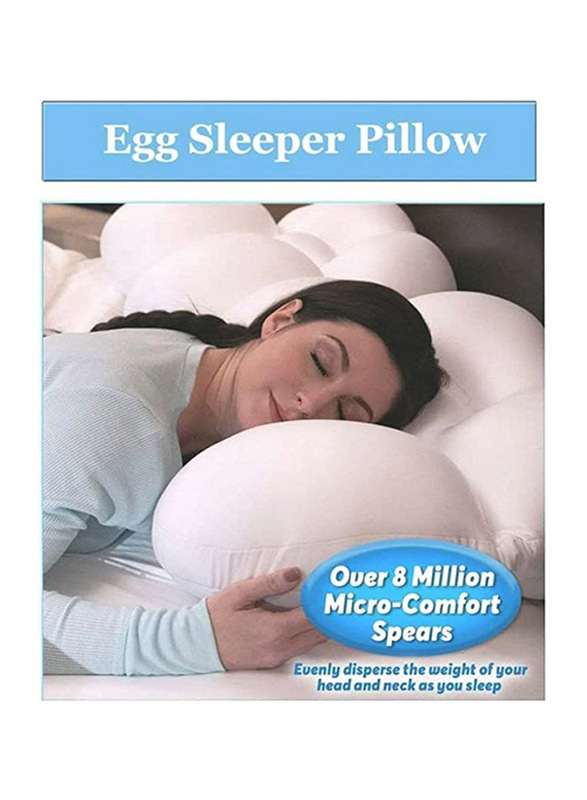 Egg Sleeper Sleeping Pillow, White