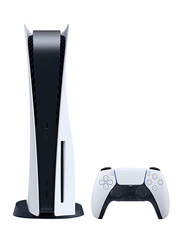 Sony PlayStation 5 Console, Digital Edition, with 1 Controller, Black/White