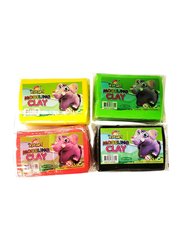 Kid Art Modeling Clay Set, 500g, 4 Pieces, T454-SF, Multicolour