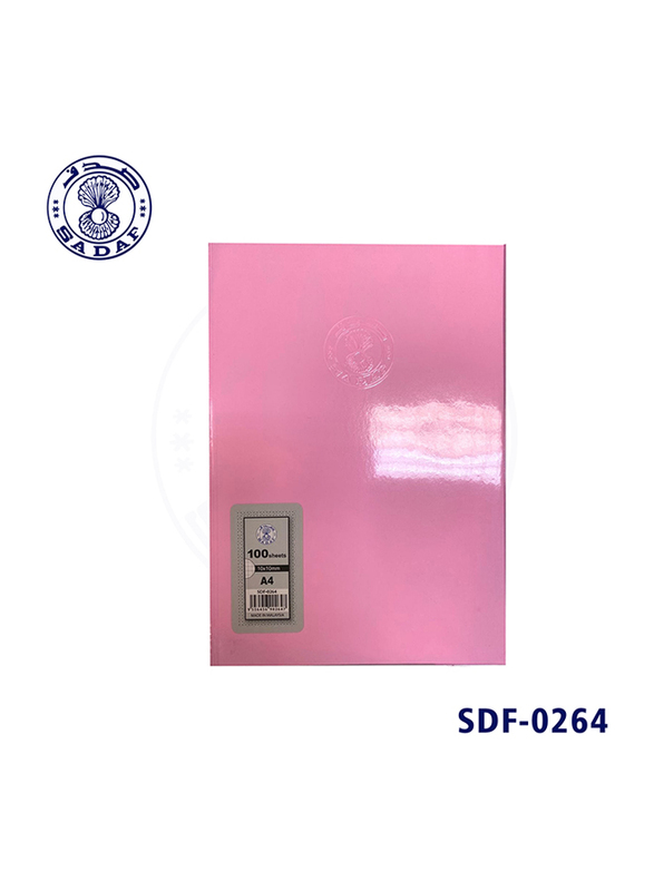 

Sadaf PVC Exercise Notebook, 10x10mm, 100 Sheets, A4 Size, Pink