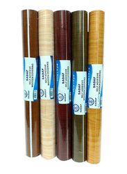 Sadaf Self Adhesive Wooden Covering Roll, 45cm x 8Yards, Multicolour