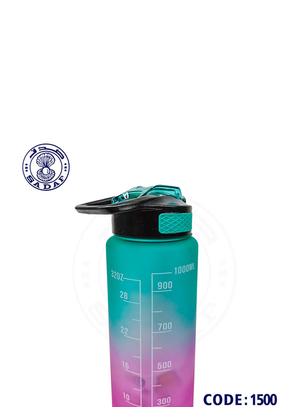 

Sadaf 1000ml Plastic Drinking Water Bottle, Multicolour