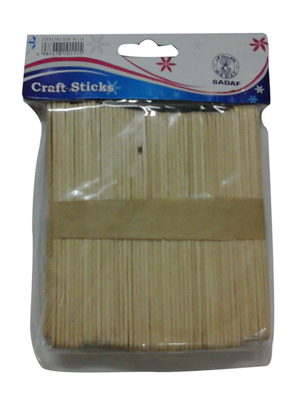 

Sadaf Ice-Cream Craft Sticks, PD-99, W-114, White