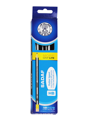 Sadaf HB 1622 12-Piece More Grip Pencil Set, Light Blue