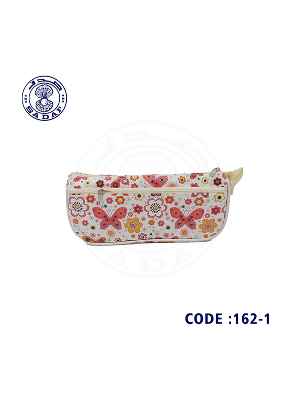 

Sadaf Butterfly Pattern PU Pencil Pouch for Girls, Multicolour