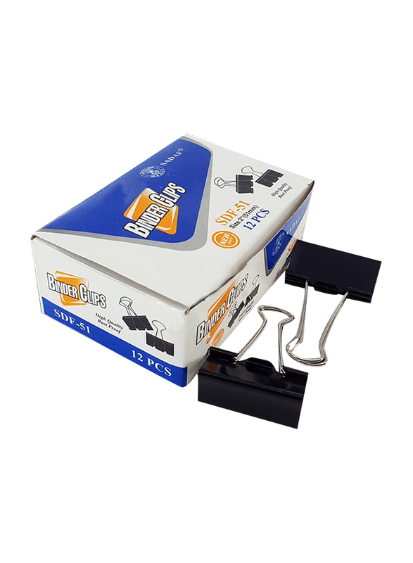 

Sadaf PD-105 Binder Clip, 15mm, Black