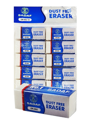 Sadaf 10-Piece Eraser Set, ER-092-10, White