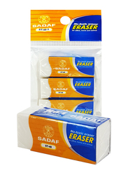 Sadaf 3-Piece Eraser Set, ST-48-3, White