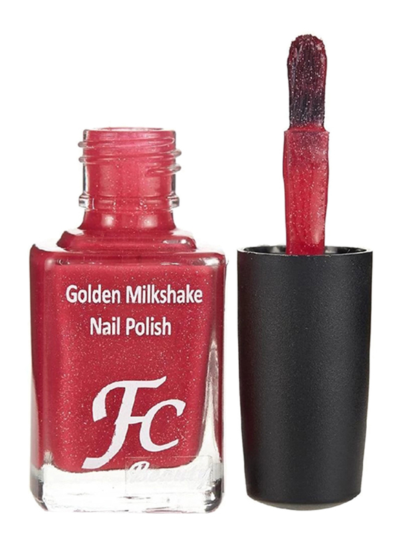 FC Beauty Golden Milk Shake Nail Polish, 10ml, 13, Red