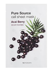 Missha Pure Source Cell Sheet Brightening Face Mask, Acai Berry, 21gm