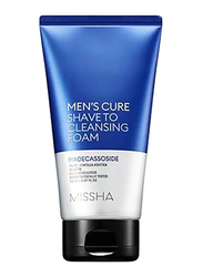 Missha Men's Cure Shave To Cleansing Foam, 150ml