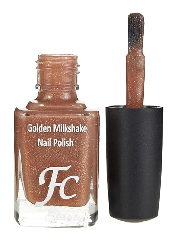FC Beauty Golden Milk Shake Nail Polish, 10ml, 18, Brown