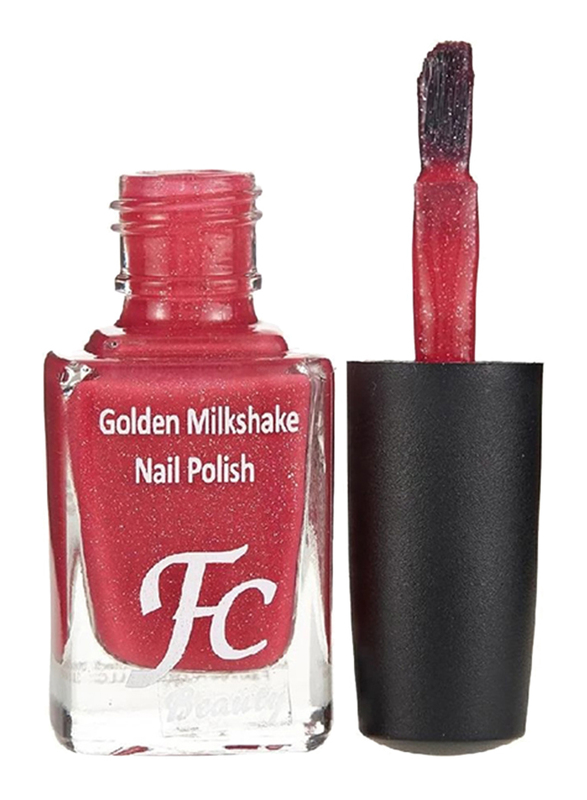 FC Beauty Golden Milk Shake Nail Polish, 10ml, 17, Red