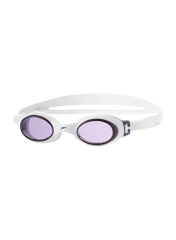 Speedo Rapide Swimming Goggles, Purple/White