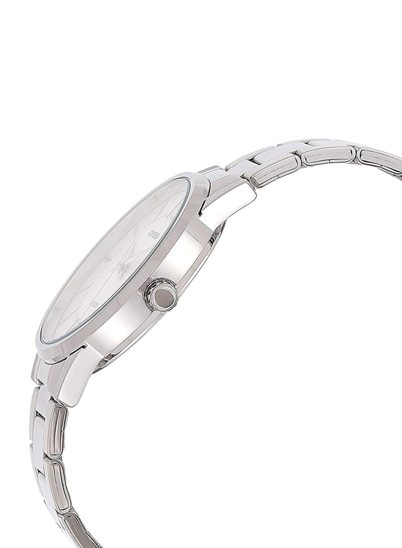 Casio Analog Quartz Watch for Men with Stainless Steel Band, Water Resistance, MTP-1303D-7AV, Silver-White